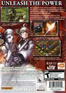 Culdcept Saga (USA) box cover back